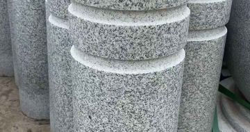 益阳 芝麻白花岗岩挡车柱、隔离柱多少钱