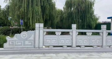 益阳 芝麻灰桥栏杆、河道栏杆安装效果