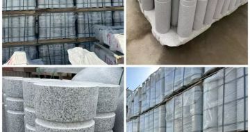 益阳 芝麻白花岗岩挡车柱、隔离柱多少钱