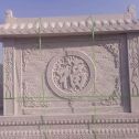 益阳 芝麻白花岗岩屏风，照壁，影壁