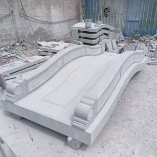 益阳 芝麻灰花岗岩园林景观 小石桥