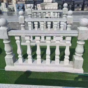 益阳 别墅石材栏杆特写