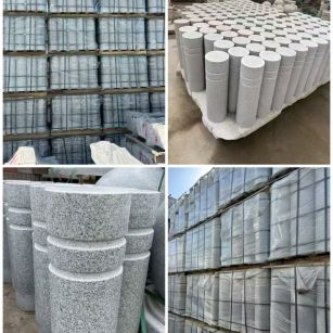 益阳 芝麻白花岗岩挡车柱、隔离柱多少钱