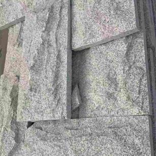 益阳 芝麻白自然面花岗岩成品板