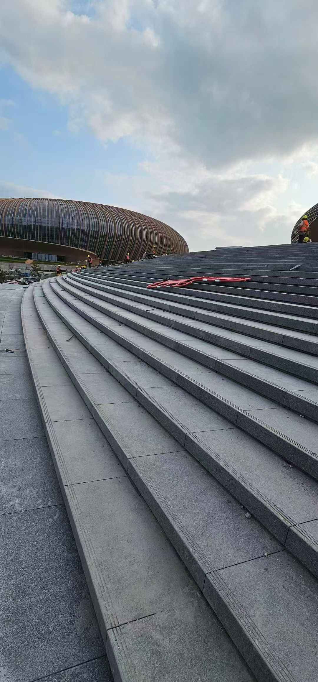 益阳 弧形整石台阶铺装效果图