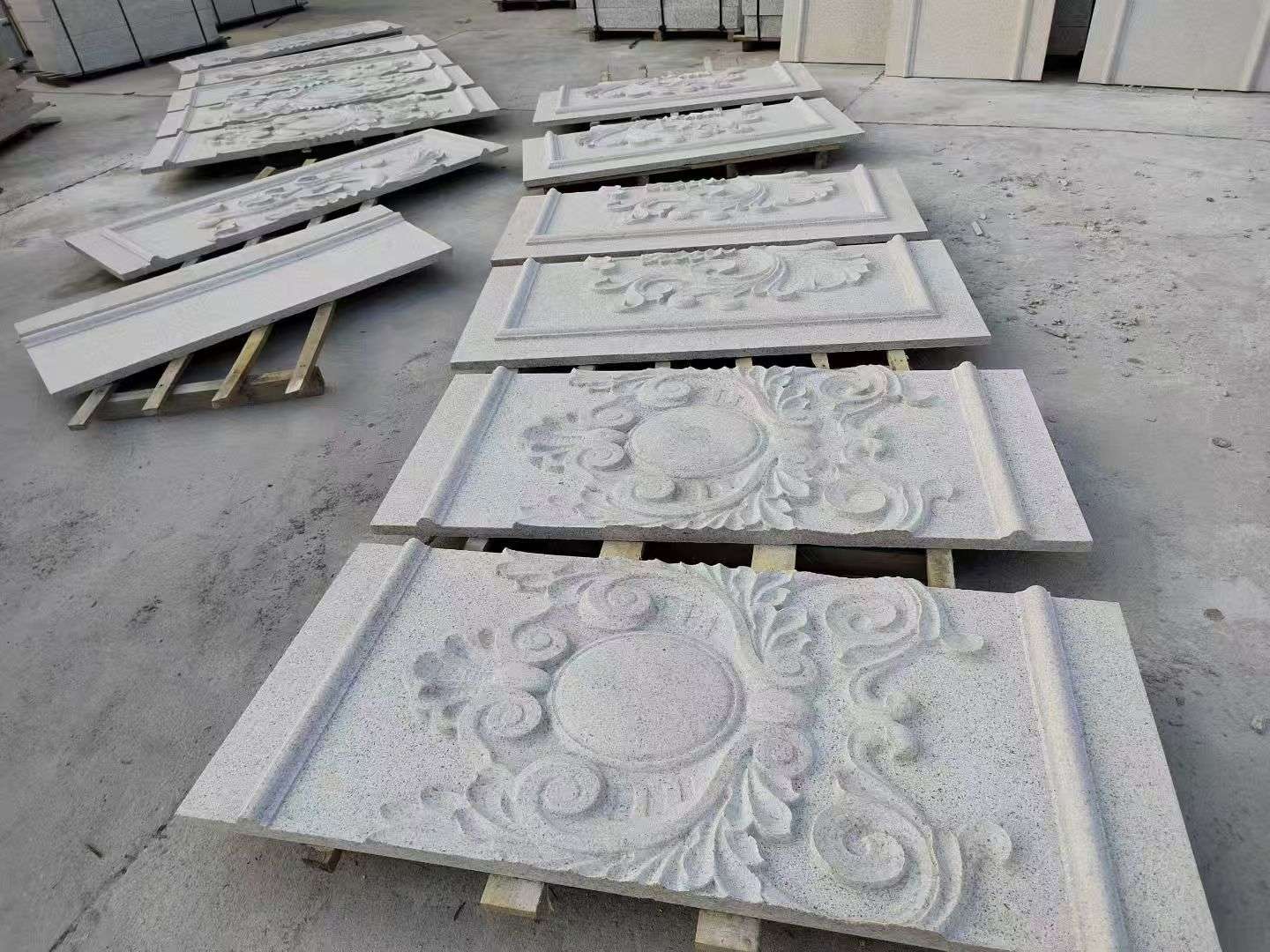 益阳 芝麻白干挂雕花板